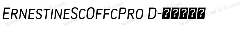 ErnestineScOffcPro D字体转换